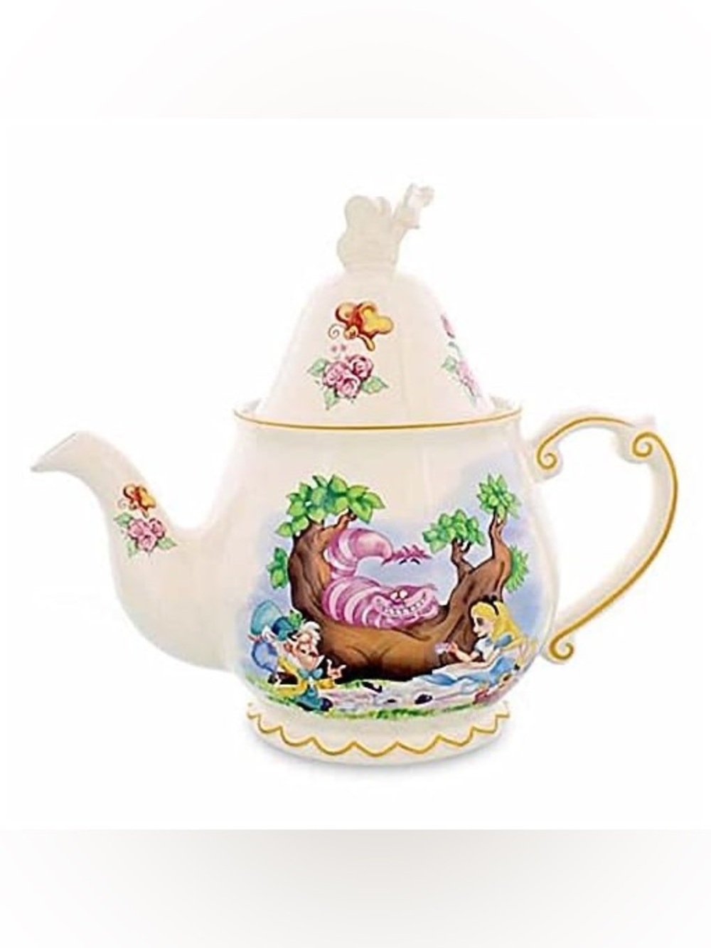NEW Retired Disney Alice In Wonderland Teapot - Picture 1 of 8